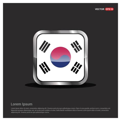 South Korea flags design vector 14062449 Vector Art at Vecteezy