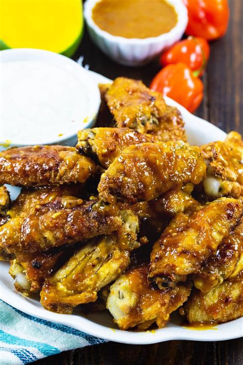 Mango Habanero Chicken Wings - Spicy Southern Kitchen