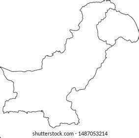 4,821 Pakistan Map Outline Images, Stock Photos, 3D objects, & Vectors ...