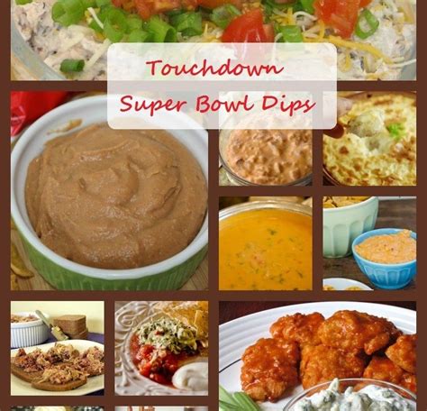 17 Touchdown Super Bowl Football Friendly Party Dips