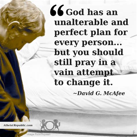 David G. McAfee - If God's plan is prewritten, why would you pray?