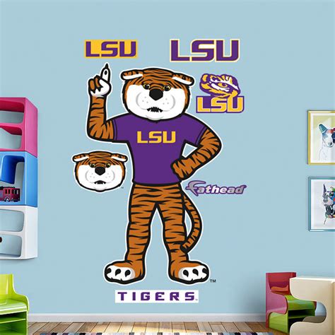 LSU Mascot - Mike The Tiger Wall Decal | Shop Fathead® for LSU Tigers Decor