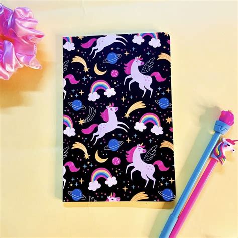 Cute Unicorn Notebook – The Glitter Cup