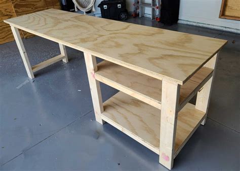 Easy DIY Wood Desk for less than $100 - Homemade by Huseman