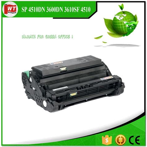 WT-RSP4500D factory premium Toner drum for Ricoh 407319 for Ricoh SP 4510DN 3600DN 3610SF 4510 ...