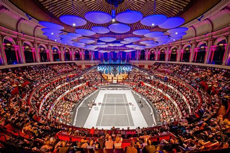 The most spectacular setting for a tennis event...the Royal Albert Hall ...