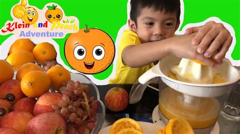 Kids Learn to make Orange juice - How to make fresh orange juice - Video made for kids - YouTube