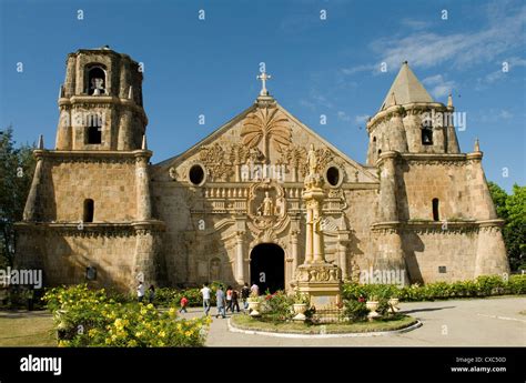 Miagao Church built in 1797, recently restored, UNESCO World Heritage ...