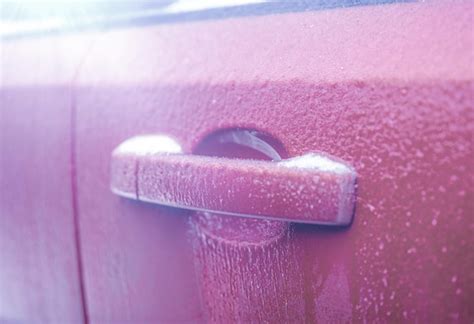 Premium Photo | Frozen car door automobile car door or lock is frozen ...