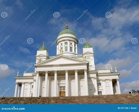 Cathedral in Helsinki stock photo. Image of stairs, architectonics - 371154