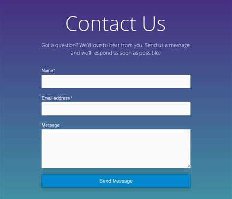 10 Best Contact Form Widgets For Blogger Static Page - Blogfowl