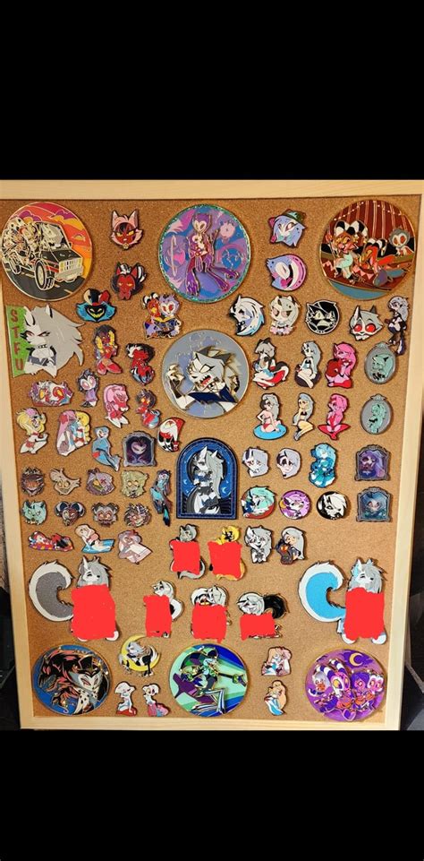 Wanted to share my pin collection thus far. Some NSFW are colored out so I could share here. Got ...