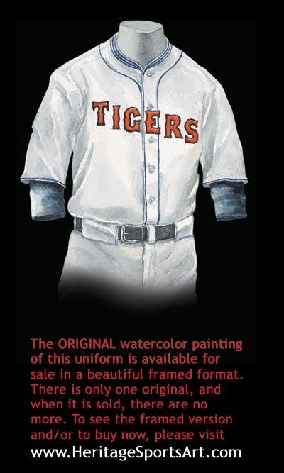 Detroit Tigers Uniform and Team History | Heritage Uniforms and Jerseys ...