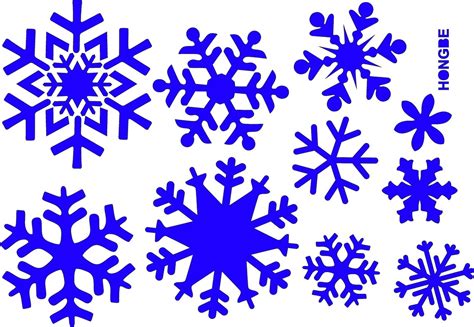 Christmas Window Wall Stencil X-mas Snowflake Snow Silhouette - Etsy