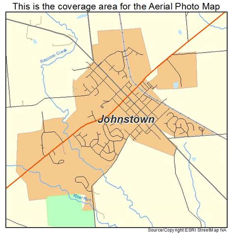 Aerial Photography Map of Johnstown, OH Ohio