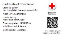 Digital Certifications | Red Cross