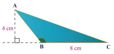 Finding Area Of Obtuse Triangle