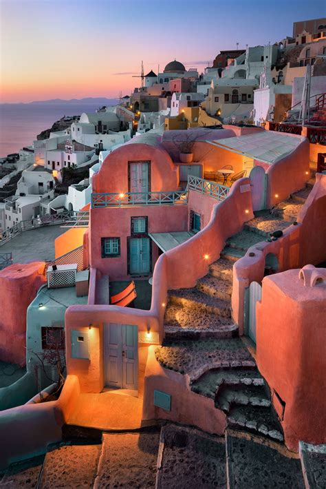 Oia Village in the Evening, Santorini, Greece | Beautiful places to travel, Places in europe ...