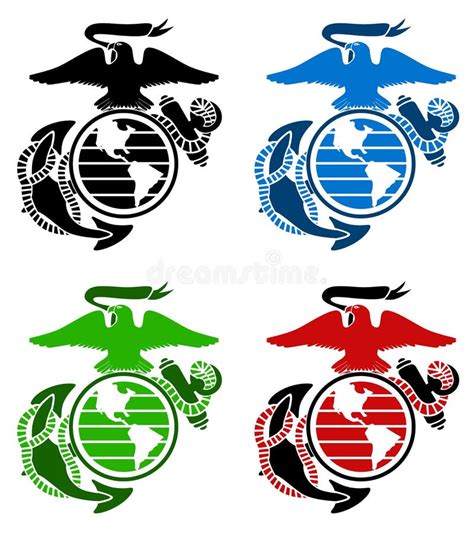 US marines emblem stock illustration. Illustration of uniform - 35664913