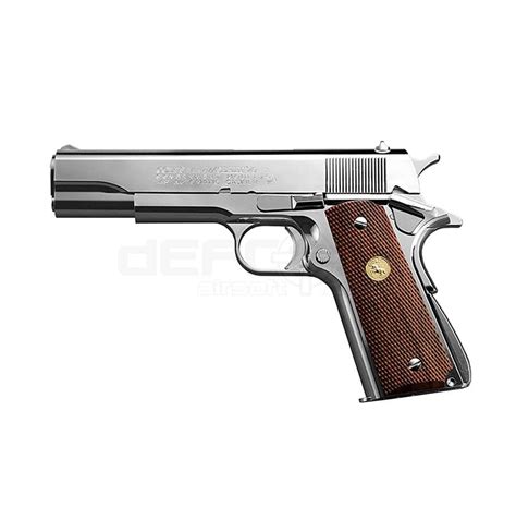 Tokyo Marui Colt Government 1911 Mk IV Series 70 (Nickel) - DEFCON AIRSOFT