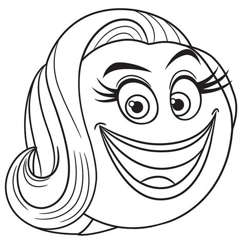 Smiler from The Emoji Movie Coloring Page - Free Printable Coloring ...