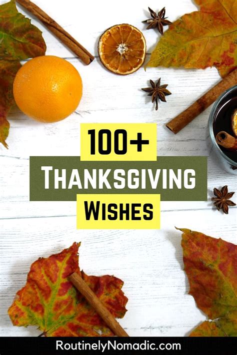 100 Perfect Thanksgiving Wishes | Routinely Nomadic