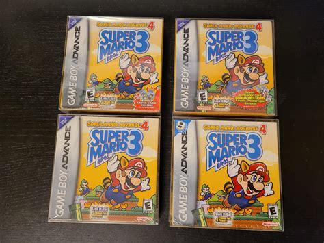 Every NA release of Super Mario Advance 4 - all sealed! : r/gamecollecting