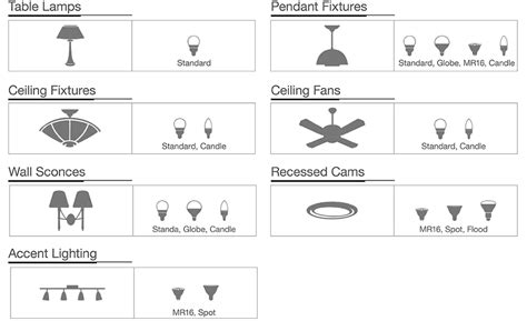 Light Bulb Sizes And Shapes - Infoupdate.org