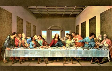 THE LAST SUPPER Fabric Panel Digital Print by David Textiles Christian ...