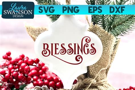 Blessings SVG Cut File | Christmas SVG Cut File