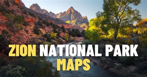 Zion National Park Map (PDF) • PhotoTraces