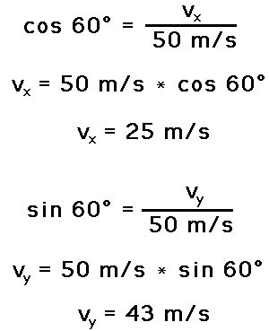 Initial Velocity Components