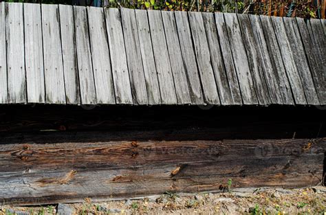 Old wooden fence. 13872969 Stock Photo at Vecteezy