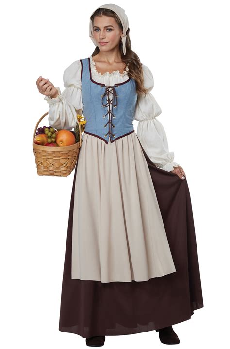 Renaissance Peasant Girl Adult Costume - PureCostumes.com