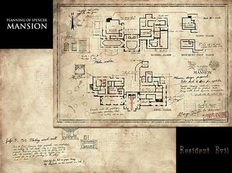 Resident Evil Spencer Mansion Map - Cape May County Map