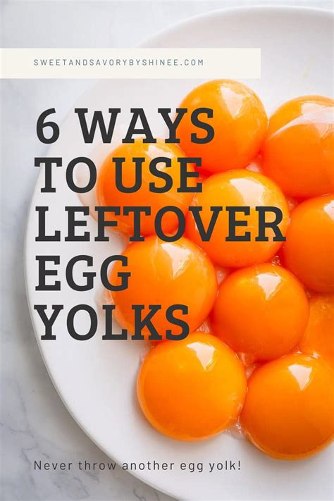 9 Delicious Ways to Use Up Extra Egg Yolks ~Sweet & Savory