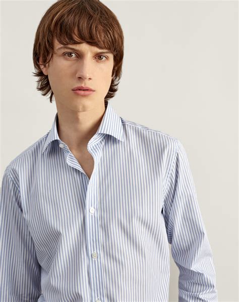 Men's Classic Collar Formal Cotton Shirt | dunhill US Online Store