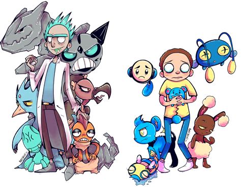 Pocket Mortys by starblinx on DeviantArt