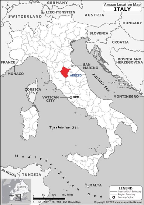 Where is Arezzo Located in Italy? | Arezzo Location Map in the Italy