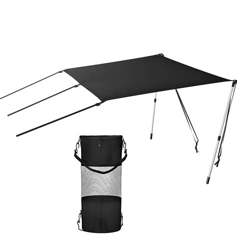 VEVOR T-Top Sun Shade Kit 6' x 5', UV-Proof 600D Polyester T-top Extension Kit with Rustproof ...