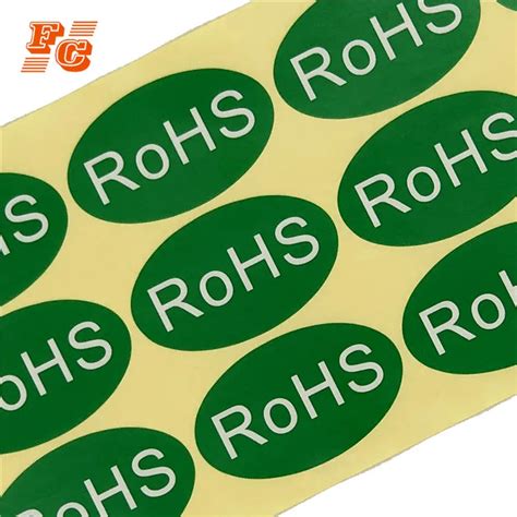 High Quality Rohs Compliant Label Sticker,Custom Adhesive Rohs ...