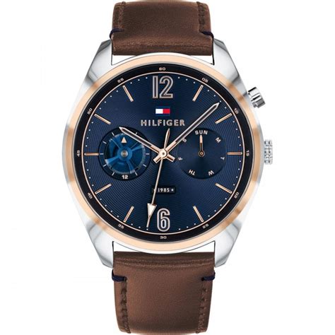 Tommy Hilfiger Gents Brown Leather Watch - Watches from Faith Jewellers UK