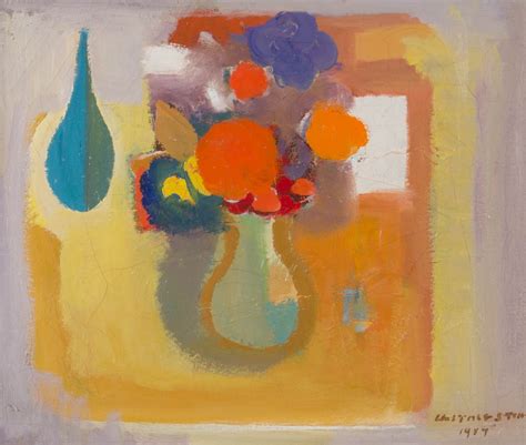 (Flowers and Blue Vase) 1987 | Lauraine Diggins Fine Art | Australian ...