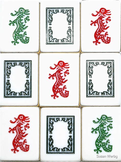 "Traditional Dragons of Mah Jongg" Sticker for Sale by G7Susan9Werby3 | Redbubble