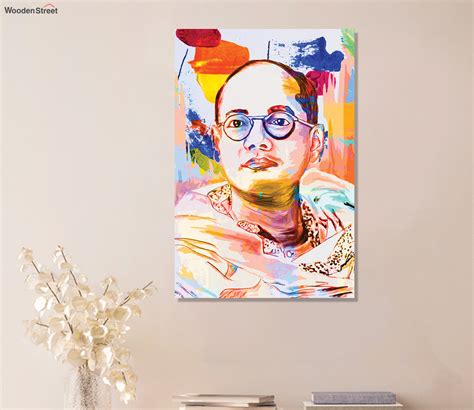 Buy Subhas Chandra Bose Teakwood Canvas Art at 73% OFF Online | Wooden ...