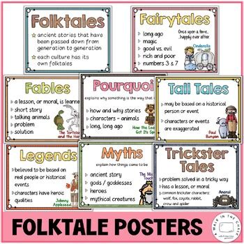 Folktales, Fairytales and Fables Posters by Kristen Vibas | TpT