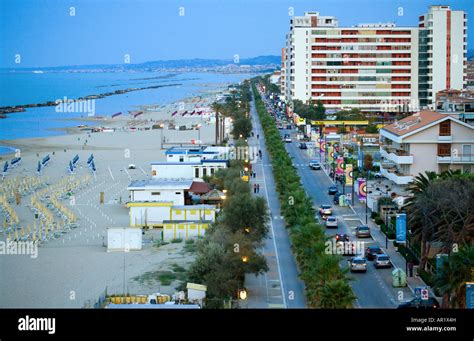 Italy Abruzzo the Montesilvano waterfront Stock Photo - Alamy