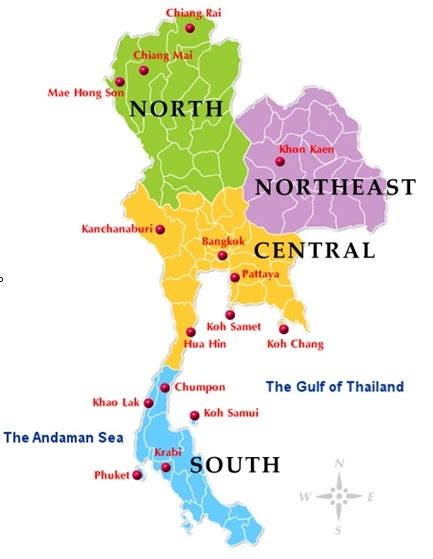 Map Of Thailand Tourist Destinations – The World Map