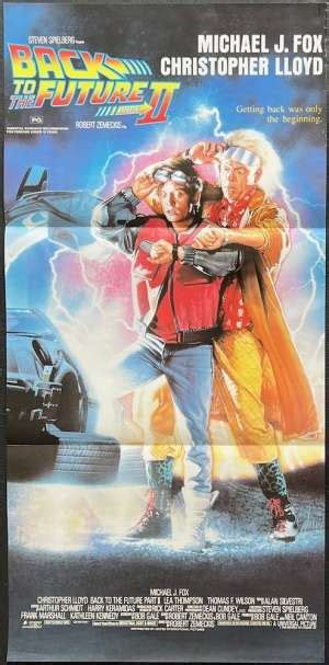 All About Movies - Back To The Future 2 Movie Poster Original Daybill Drew Struzan Art Michael J Fox