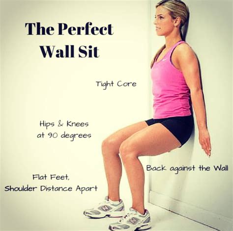 Add wall sits to the end of your workouts to strengthen your quads, hamstrings and glutes, while ...